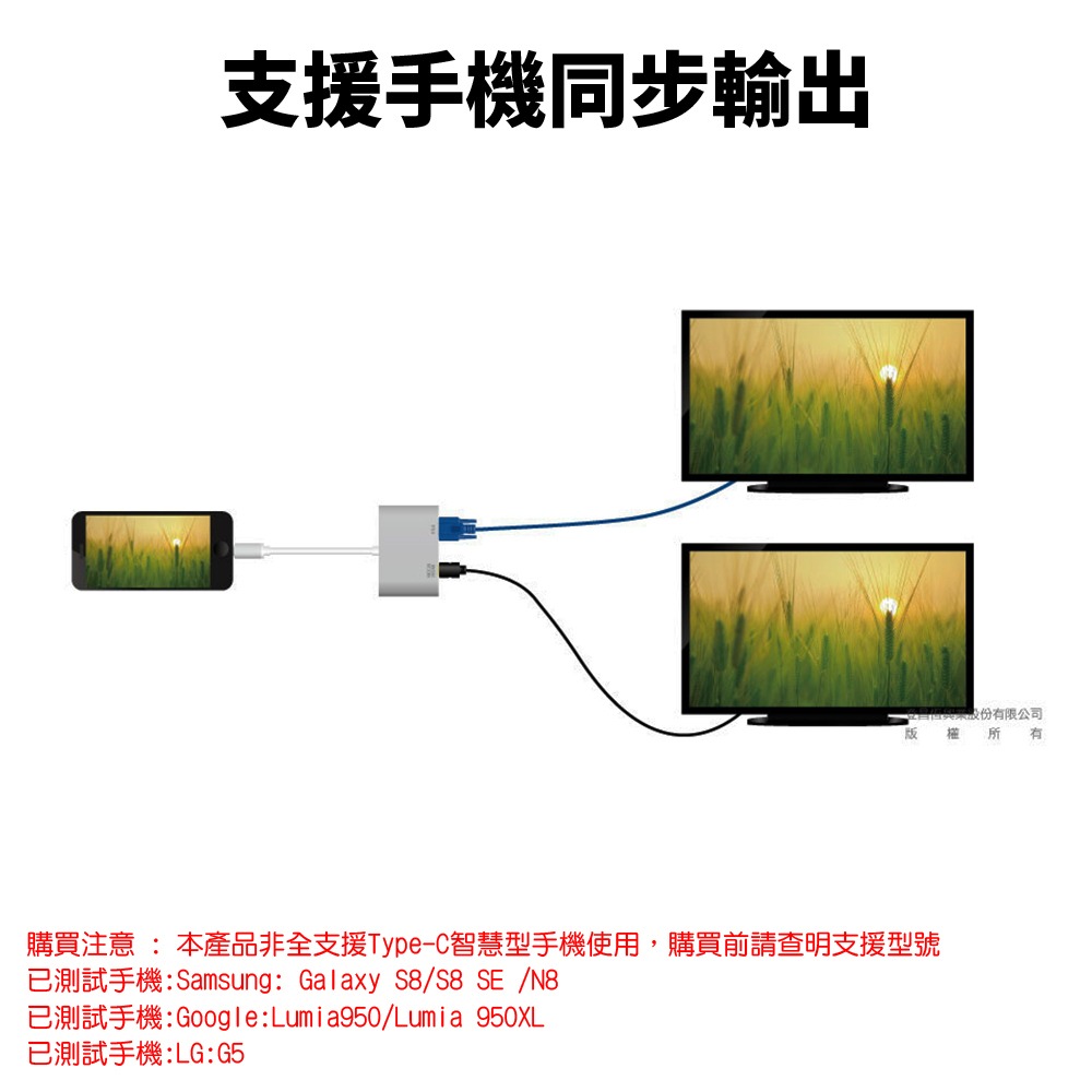 【Uptech】 登昌恆 TC107 Type-C轉 VGA / HDMI轉換器 轉接頭-細節圖4