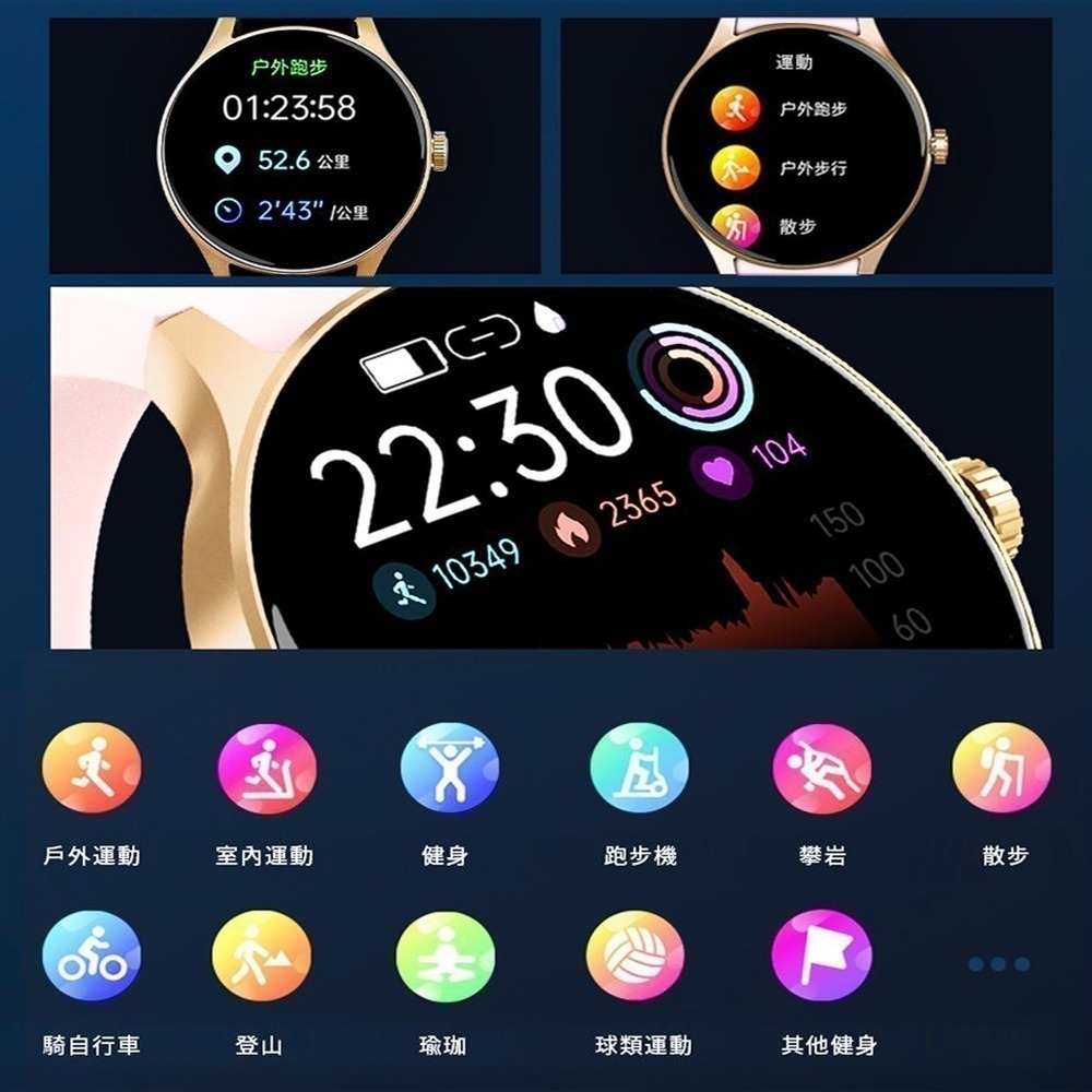 【Ergotech】人因 SW300 高亮AMOLED 全圓心率血氧通話手錶 運動手環 電子錶 智慧手環-細節圖9