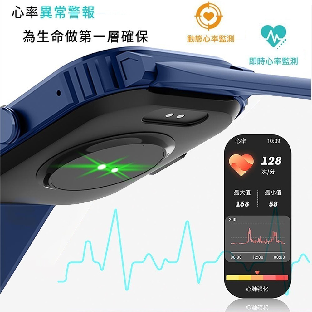 【Ergotech】人因 SW210 2.01吋 5ATM游泳心率血氧藍牙通話腕錶 可通話 智慧手錶  運動手環-細節圖3