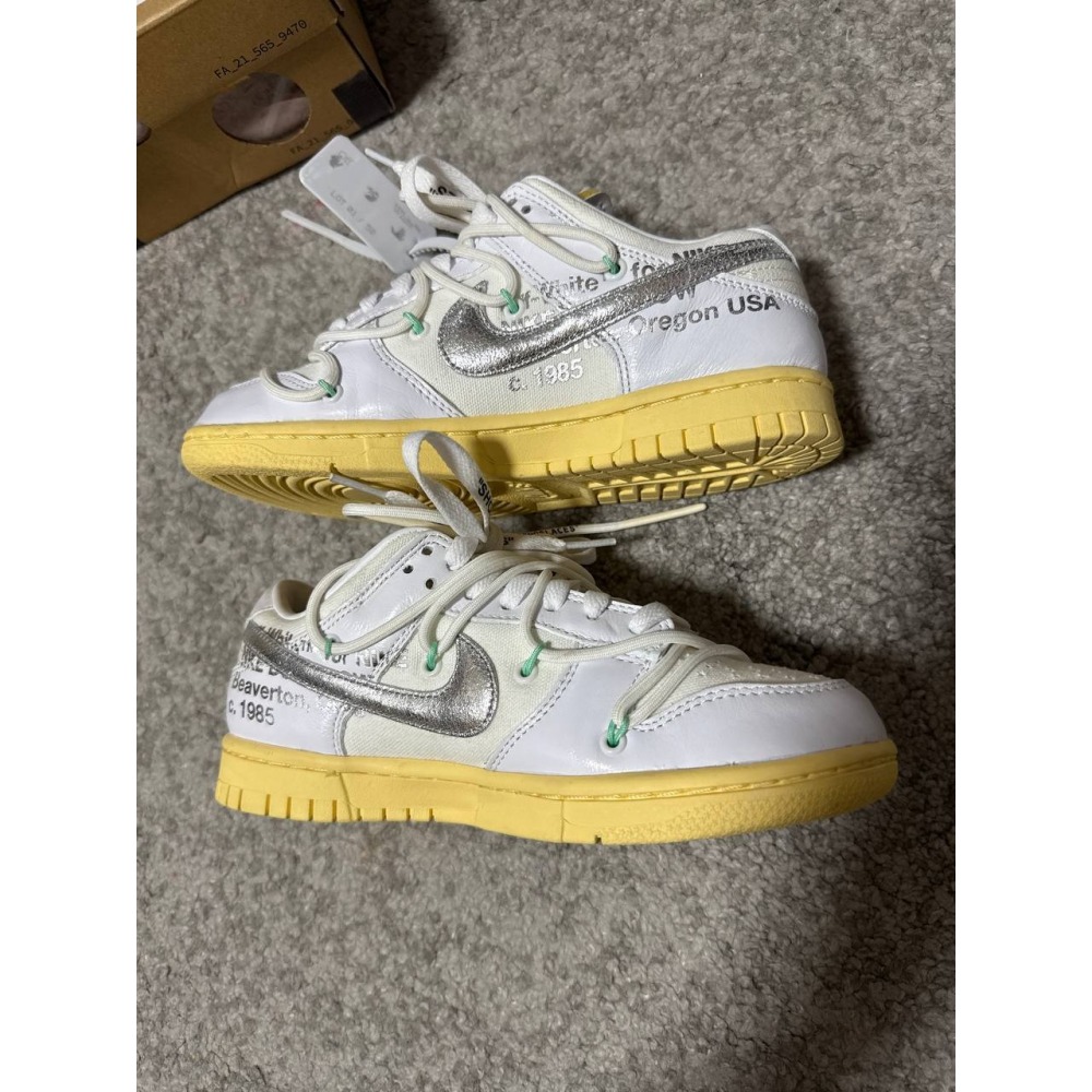 【US4.5】Nike Dunk Low Off-White Lot 1 of 50 (2021) DM1602-127-細節圖3