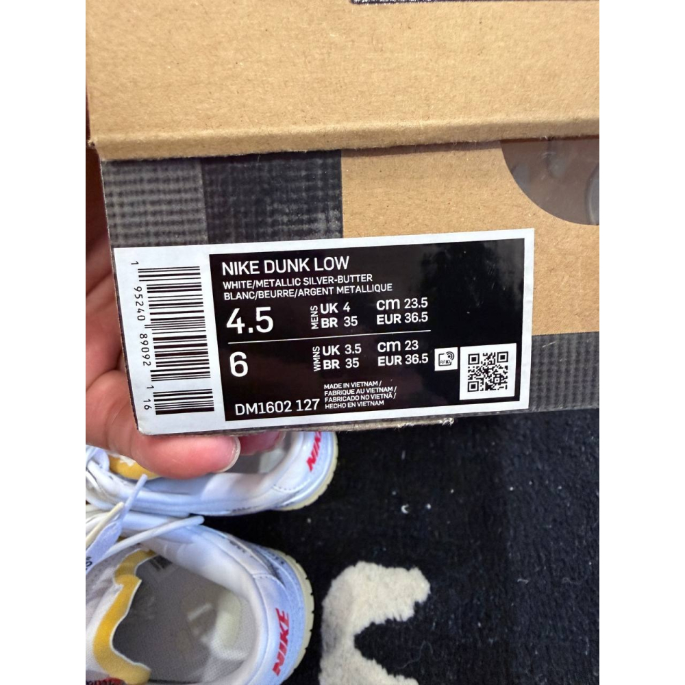 【US4.5】Nike Dunk Low Off-White Lot 1 of 50 (2021) DM1602-127-細節圖10