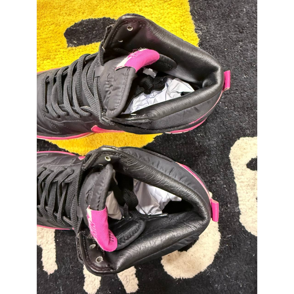 【US9.5】Nike Dunk High Nylon Premium Black Vivid Pink (2009)-細節圖8
