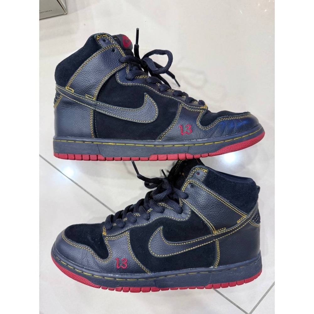 【US9.5】Nike Dunk High Unlucky 13 (2004) 305050-001-細節圖2
