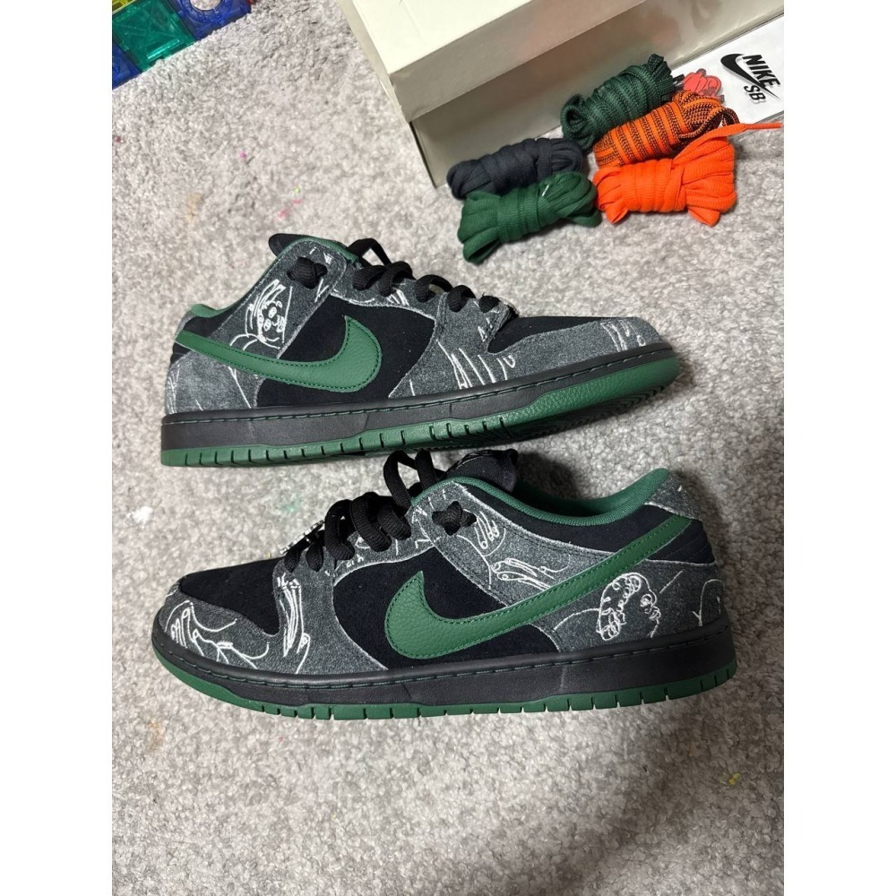 【US13】Nike SB Dunk Low There Skateboards (2024) HF7743-001-細節圖2