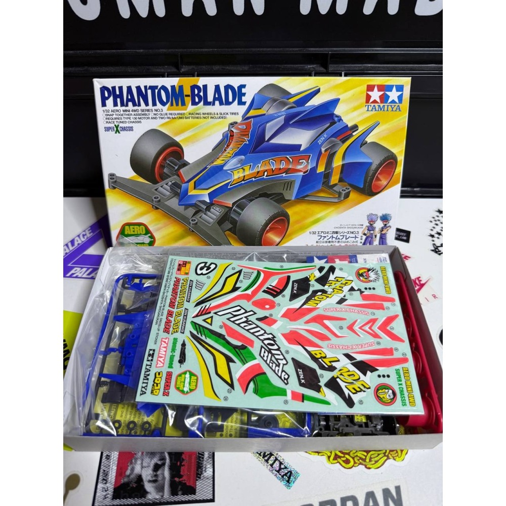 《19603》TAMIYA 田宮 迷你 四驅車 MINI 4WD 幽靈刀 菲律賓製 贈絕版貼紙 田宮四驅車-細節圖2