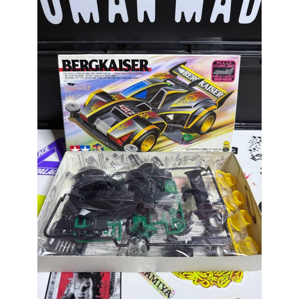 《19420》TAMIYA 田宮 迷你 四驅車 MINI 4WD 德國鐵狼號 初版漫畫 日本製 田宮四驅車-細節圖2