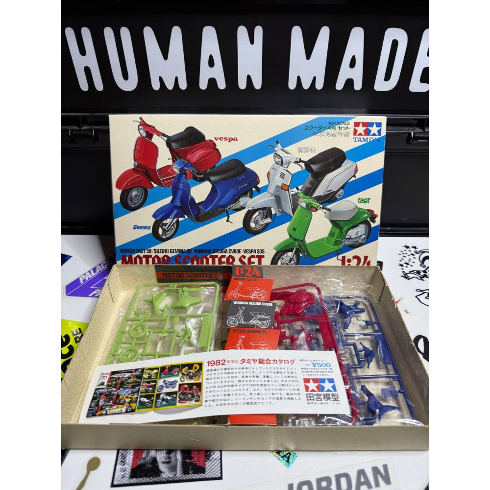 《1801》TAMIYA 田宮 迷你 速克達套裝 1/24 Vespa Gemma Beluga Tact 日本製-細節圖2