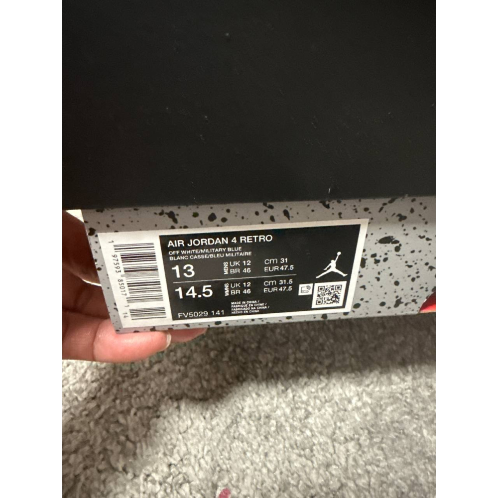 【US13】Jordan 4 Retro Military Blue (2024) FV5029-141-細節圖8