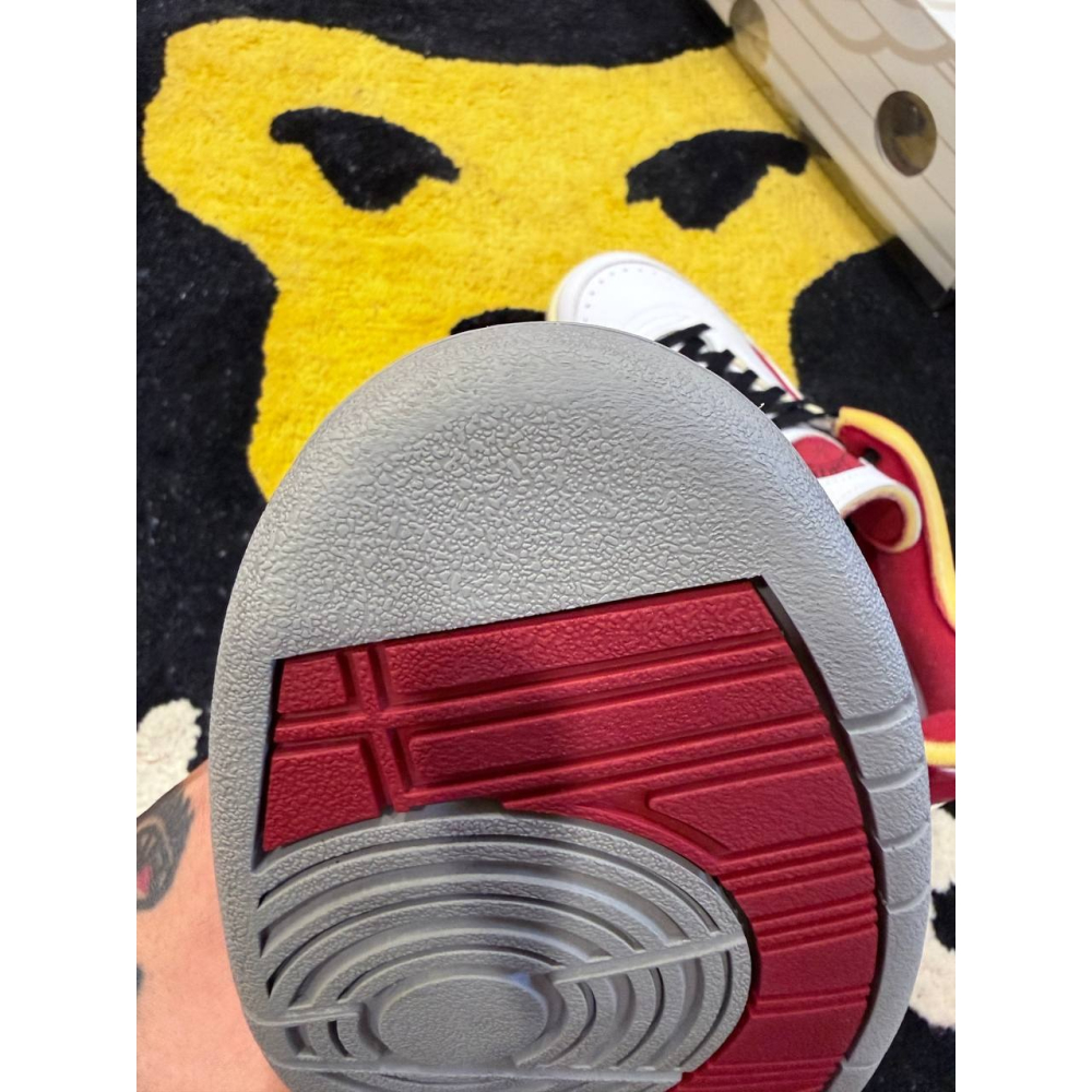 【US11.5】Jordan 2 Retro Low SP Off-White White Red (2021)-細節圖7
