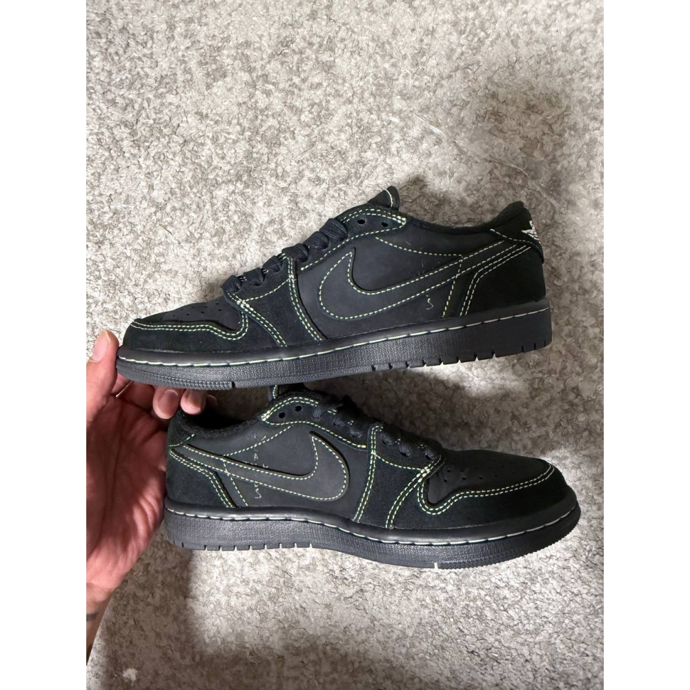 【US5】Jordan 1 Low OG SP Travis Scott Black Phantom (2022)-細節圖3