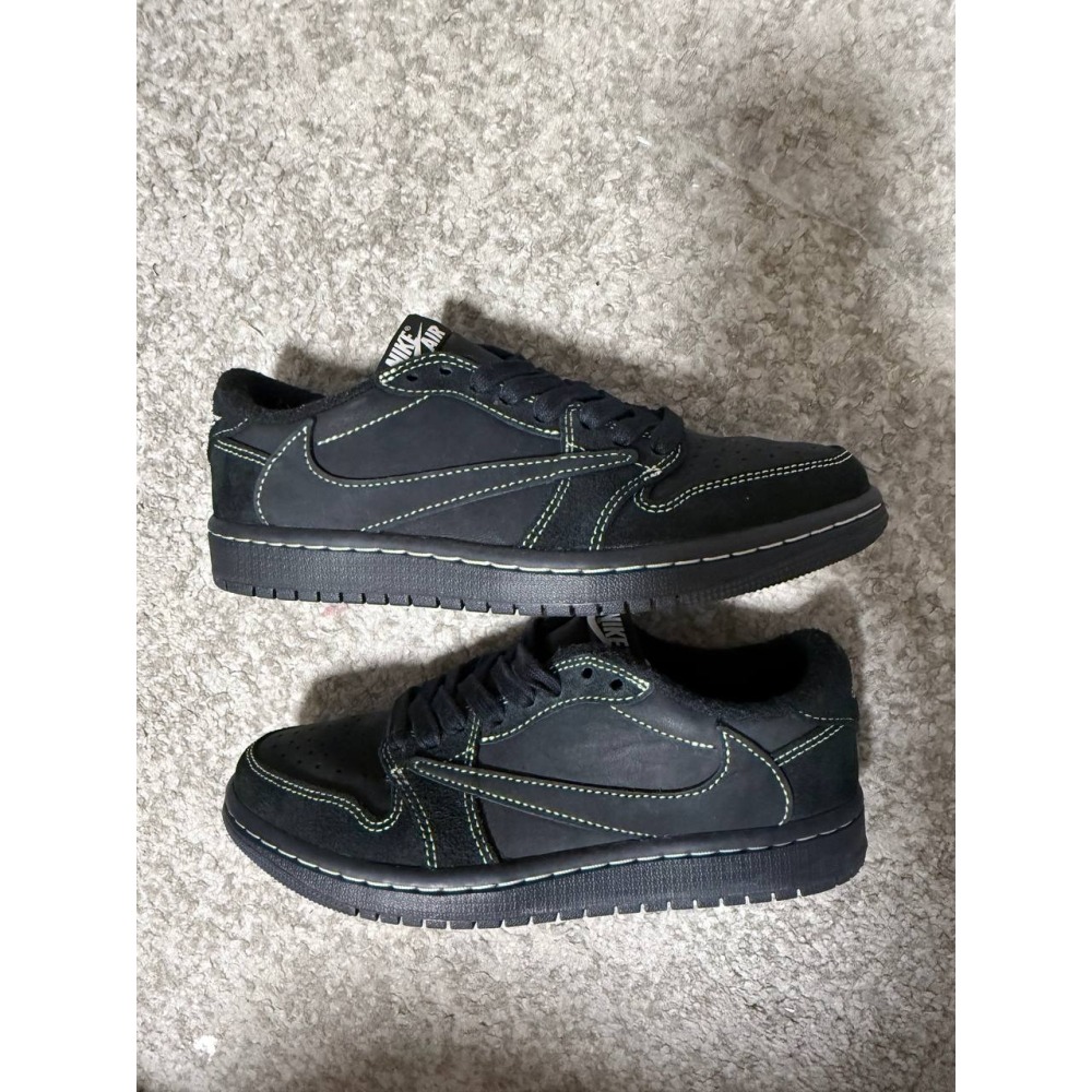 【US5】Jordan 1 Low OG SP Travis Scott Black Phantom (2022)-細節圖2