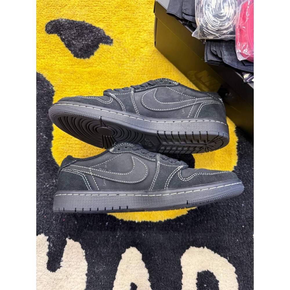 【US5】Jordan 1 Low OG SP Travis Scott Black Phantom (2022)-細節圖3