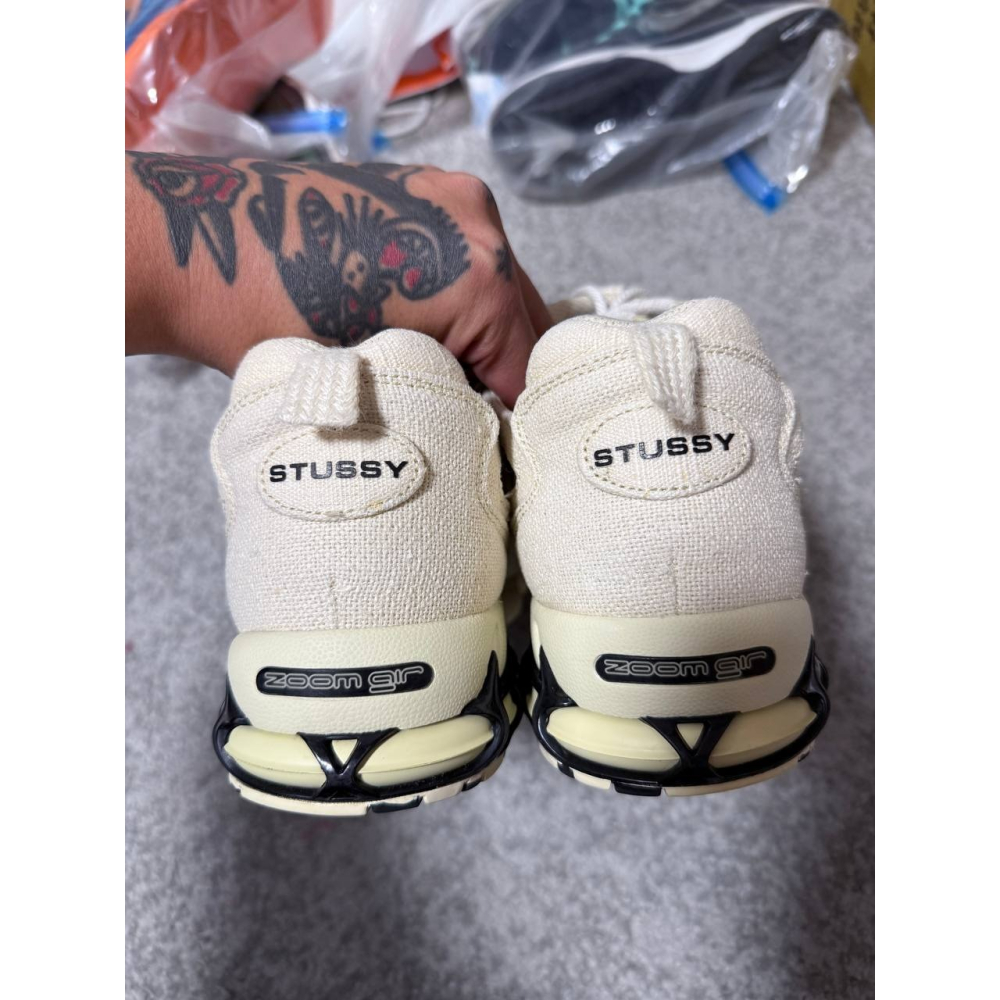 【US13】Nike Air Zoom Spiridon Cage 2 Stussy Fossil (2020) CQ5-細節圖5