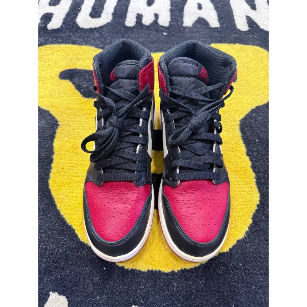 【7Y】Jordan 1 Retro High Bred Toe (GS) (2018) 575441-610-細節圖4