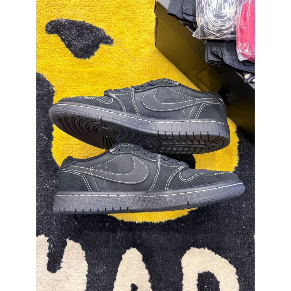 【US5】Jordan 1 Low OG SP Travis Scott Black Phantom-細節圖3