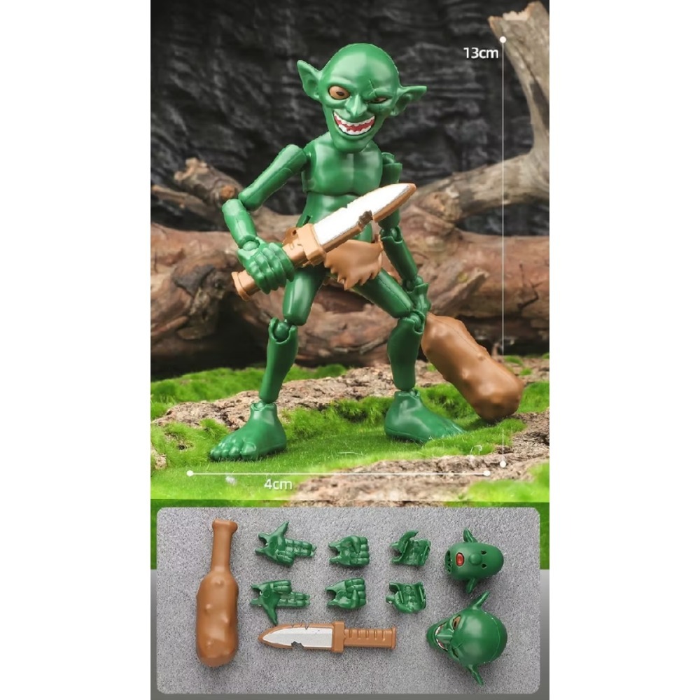 組裝模型 哥布林 可動人偶 合售 袋裝 全新-細節圖3