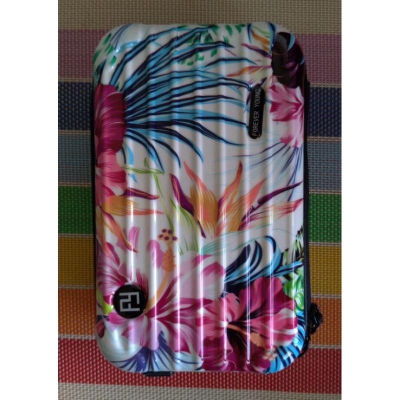 行李箱造型硬殼收納包 附背帶-細節圖2