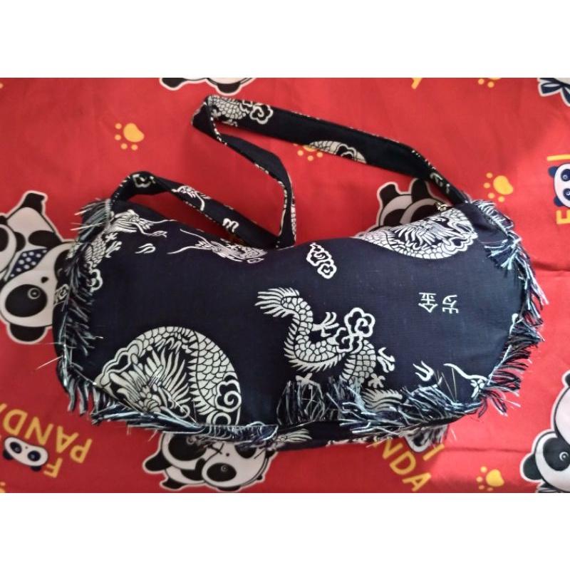 民族風 花圖騰 龍圖騰 水餃包-細節圖2