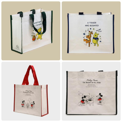 韓國大創 DAISO 現貨 迪士尼 小熊維尼 米奇米妮 環保手提袋 購物袋 購物袋 提袋