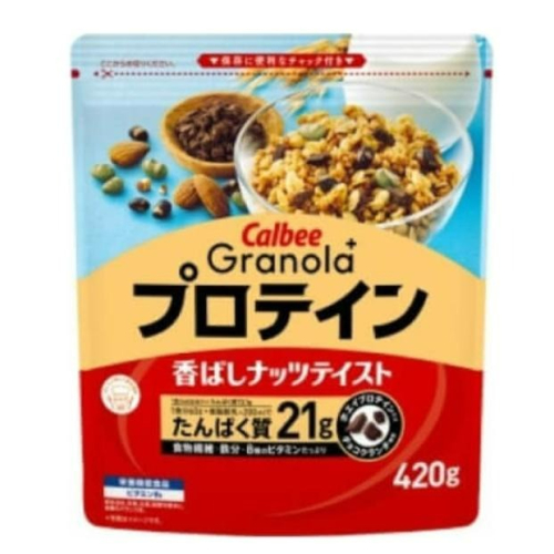 日本代購 現貨 卡樂比 麥片 CALBEE 蛋白質Plus 格蘭諾拉麥片 420g