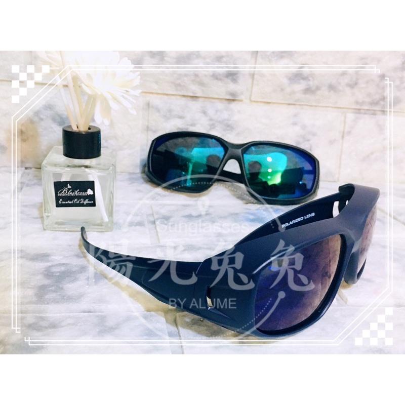 『陽光兔兔🐰』臺灣製造🇹🇼 近視套鏡 包覆式偏光鏡 開車釣魚太陽眼鏡 套鏡 墨鏡 UV400 檢驗合格 強化 安全鏡片-細節圖2