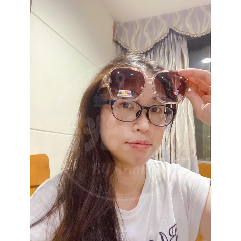 『陽光兔兔🐰』台灣製造🇹🇼現貨 偏光眼鏡 包覆式偏光眼鏡 近視偏光套鏡 偏光太陽套鏡 墨鏡 UV400 檢驗合格-細節圖3