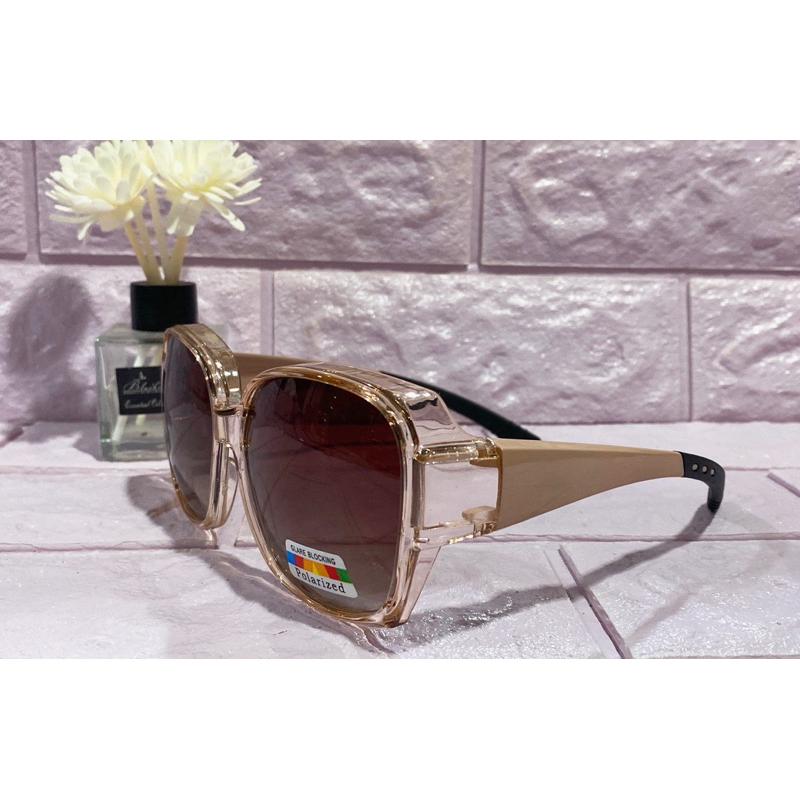 『陽光兔兔🐰』台灣製造🇹🇼現貨 偏光眼鏡 包覆式偏光眼鏡 近視偏光套鏡 偏光太陽套鏡 墨鏡 UV400 檢驗合格-細節圖5