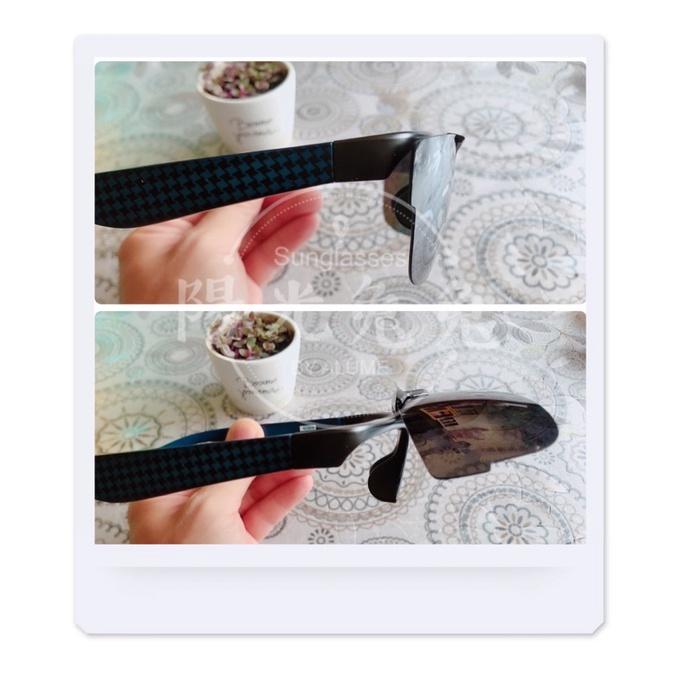 『陽光兔兔🐰』臺灣製🇹🇼 上掀上翻式偏光眼鏡 開車釣魚太陽眼鏡 墨鏡 UV400 檢驗合格 強化 安全鏡片-細節圖2