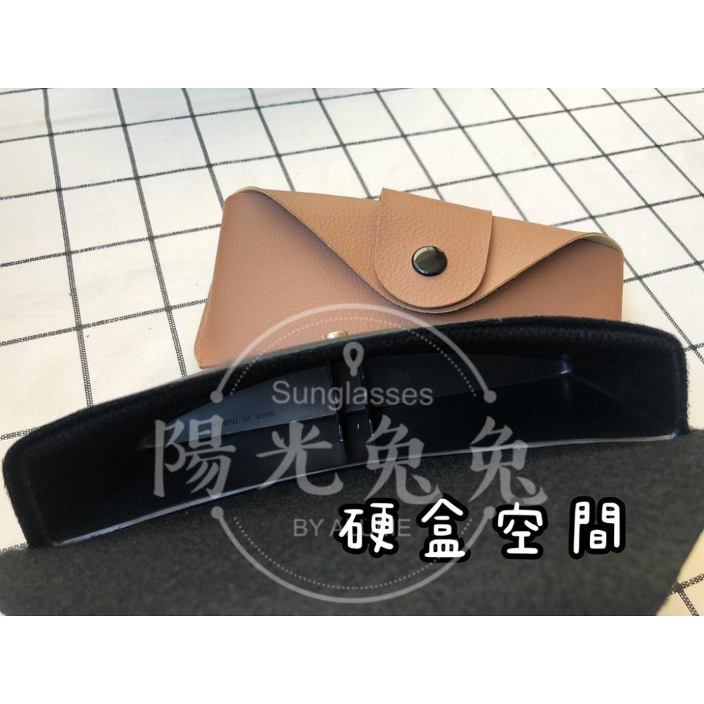 『陽光兔兔🐰』皮質 可掛皮帶 皮革眼鏡盒 硬盒-細節圖3