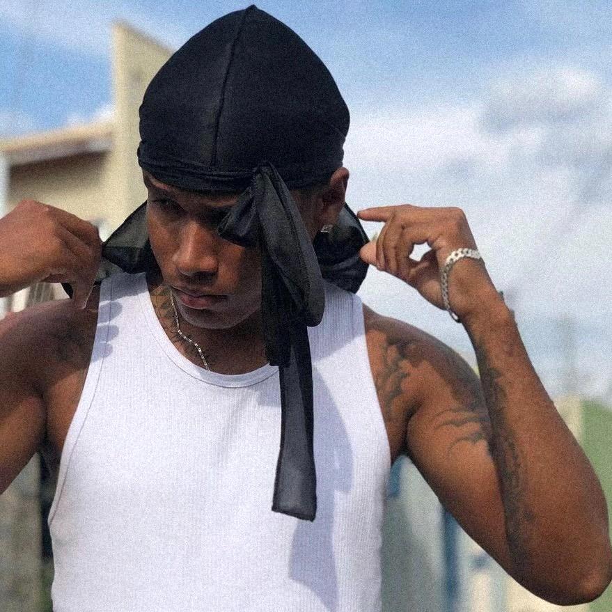 【 𝐂𝐑𝐄𝐀𝐌.𝐋𝐀𝐁 】現貨重磅 Durag 頭巾 THOME同款 透氣服貼自訂款 嘻哈 wave durag-細節圖6