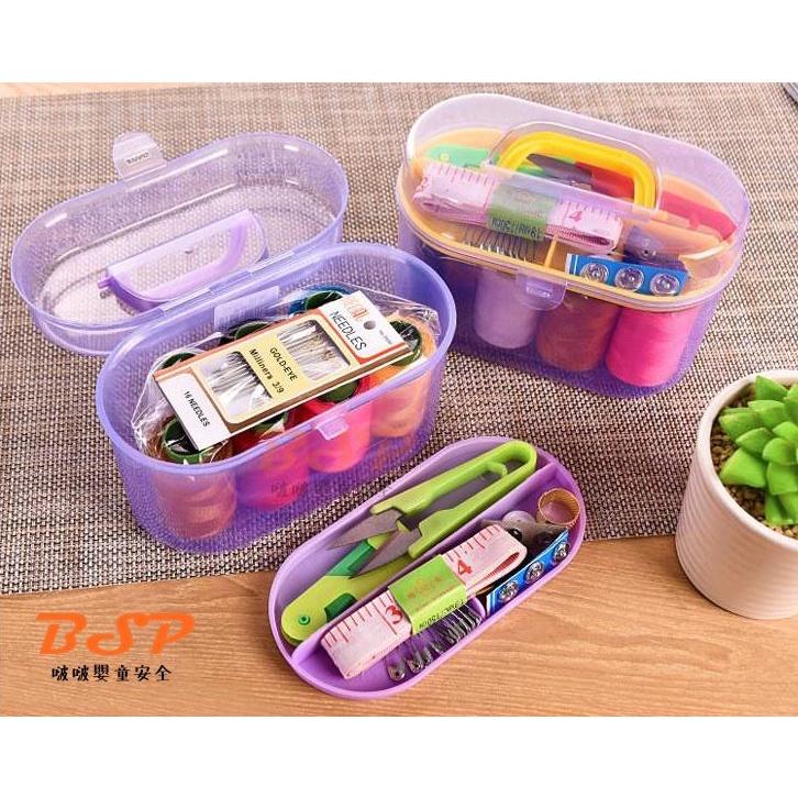 縫補 多功能針線盒 針線包 12色棉線 補扣子 縫釦子 破洞修補 針線組合 針線百寶箱 針線盒 縫紉盒-細節圖4