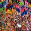 手工五色線幸運手鍊(五色線編織辟邪端午節五彩繩)2.2CM全新編織繩手環/幸運腳鍊/音樂祭手鏈/衝浪手鏈-台灣現貨-規格圖8
