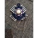 船錨海軍風胸章英倫學院風胸針徽章胸章蕾絲胸章鈕扣別針(鍊條&鑽飾部分幾款是做仿古不是很亮喔)別針-台灣現貨 批發價-規格圖11