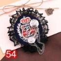 船錨海軍風胸章英倫學院風胸針徽章胸章蕾絲胸章鈕扣別針(鍊條&鑽飾部分幾款是做仿古不是很亮喔)別針-台灣現貨 批發價-規格圖11