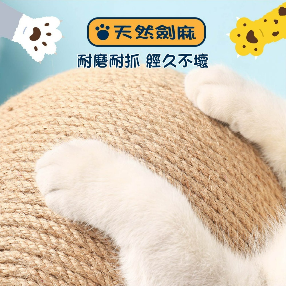 現貨 傢俱救星貓抓球 實木+劍麻立式耐磨貓抓球 可玩可磨爪 玩具 釋放喵喵天性 盡情磨爪 老婆叫我買-細節圖4