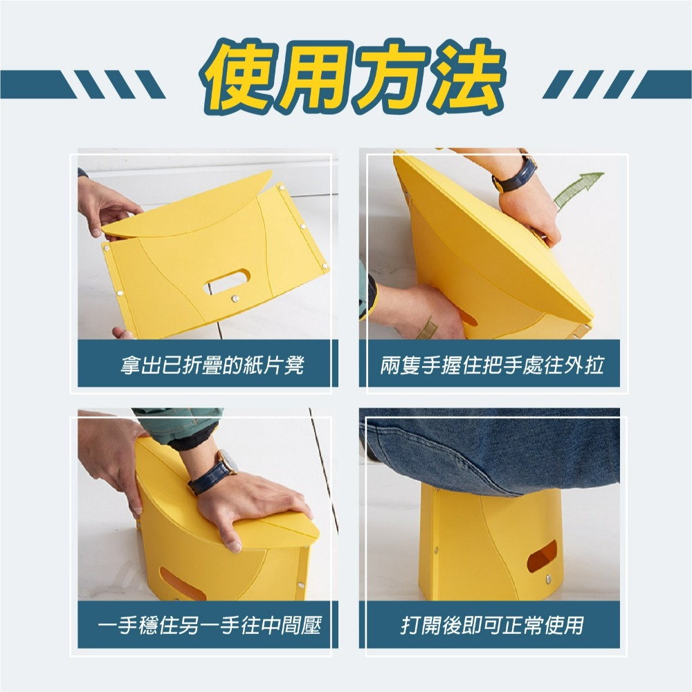 現貨卡片折疊椅 可收納摺疊椅 折疊椅子 椅子 紙片凳 凳子 折疊椅 耐重 穿鞋椅 收納方便折疊 超耐用-細節圖6