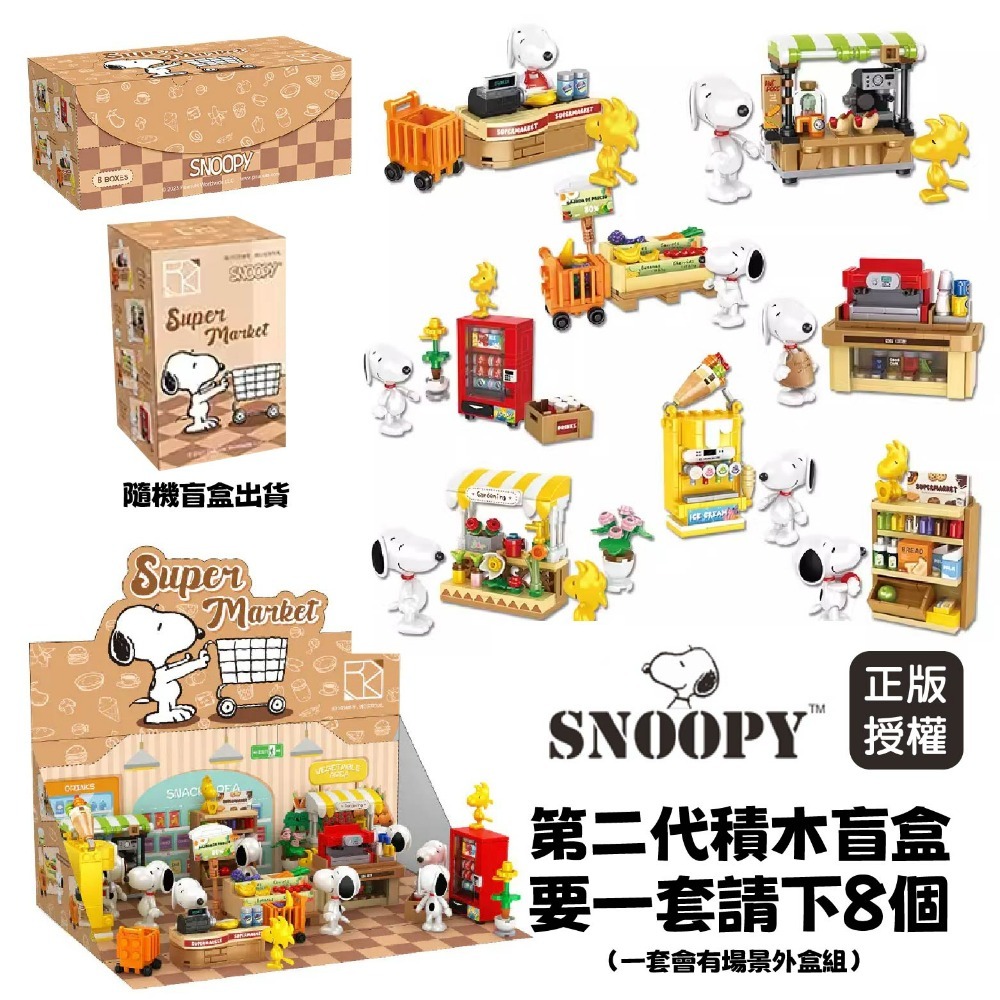 現貨 史努比盲盒積木 正版授權 2024 最新版 第一代到第三代都有  史努比公仔 送禮 生日禮物 情人節禮物-規格圖9