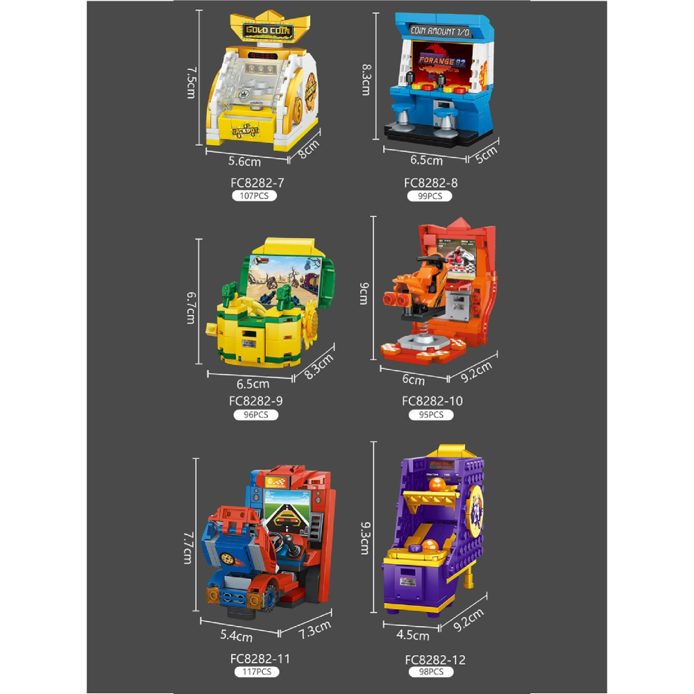 現貨 迷你積木系列 電玩遊戲機積木玩具 扭蛋機積木 賽車遊戲機木 搖搖機積木 滑雪機積木 快速出貨 生日禮物-細節圖9