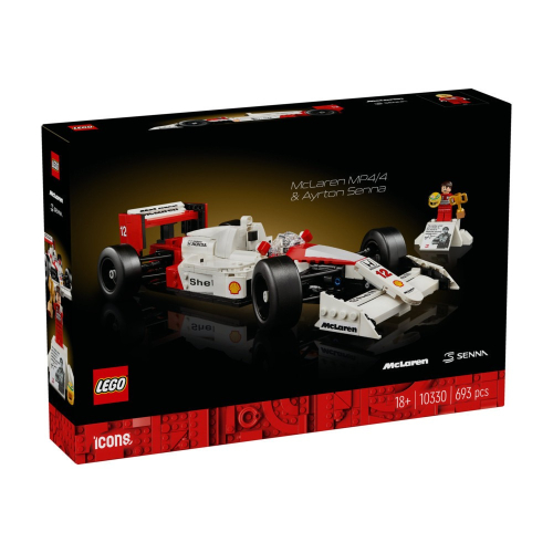 現貨 LEGO 麥拉倫 賽車 正版授權Icons 10330McLaren MP4/4 &amp; Ayrton Senna