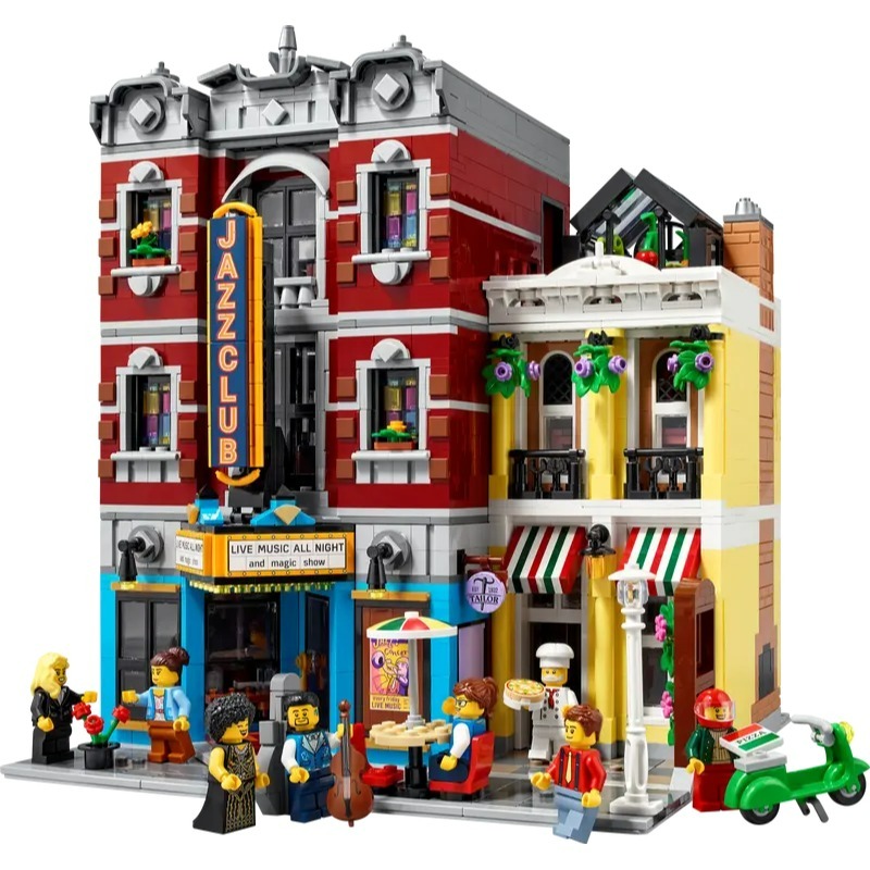 【羽宙丸文具】LEGO樂高 ICONS 街景 10312 爵士樂俱樂部 比薩店 Jazz Club-細節圖3