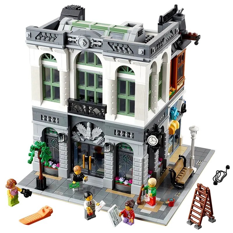 【羽宙丸文具】樂高 LEGO 10251 街景系列 磚塊銀行 Brick Bank-細節圖3