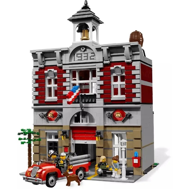 【羽宙丸文具】LEGO 樂高 10197 消防局 Fire Brigade 街景系列-細節圖2