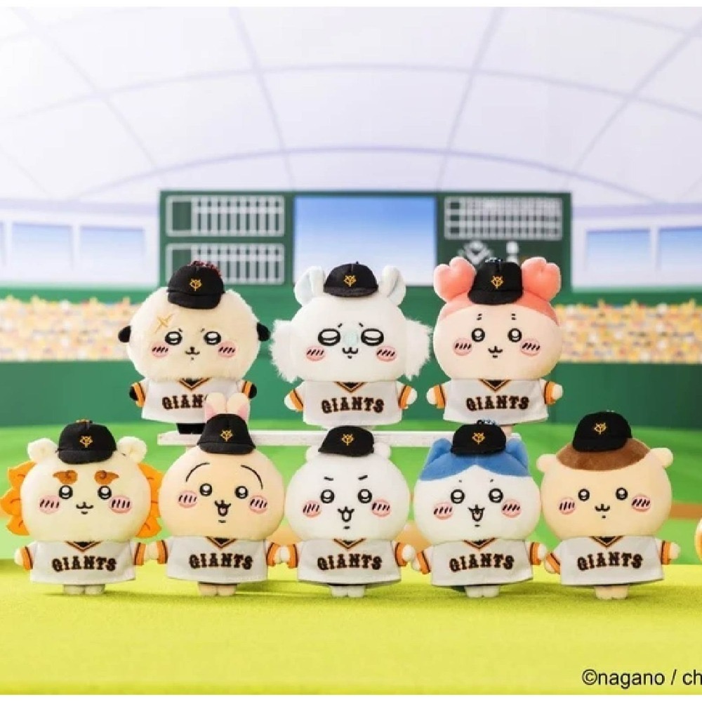 現貨 chiikawa 日本正版  吉伊卡哇 巨人棒球隊系列娃娃 正版授權 快速出貨 烏薩奇 小八貓-細節圖4
