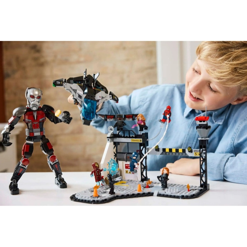 【羽宙丸文具】LEGO 樂高 76314《美國隊長 3：英雄內戰》動作大戰-細節圖10