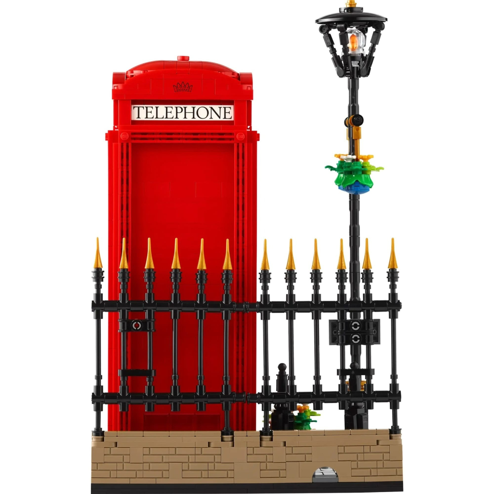 【羽宙丸文具】LEGO 樂高 21347 倫敦紅色電話亭 Red London Telephone Box-細節圖5