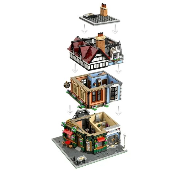 【羽宙丸文具】LEGO 樂高 10350 都鐸式街角 Tudor Corner-細節圖5