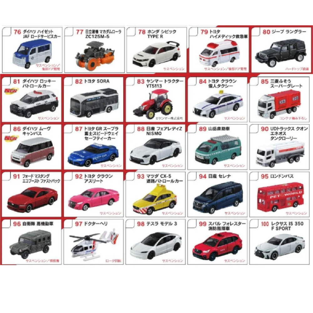 快速出貨 多美卡小車  紅白盒51~100號 下單前先詢問是否有現貨 日本TAKARA TOMY tomica 隔日到貨-細節圖2