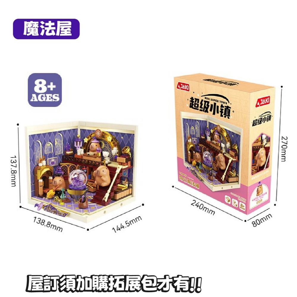 快速出貨 卡皮巴拉超級小鎮積木 卡皮巴拉積木系列 卡皮巴拉玩具公仔積木 卡皮巴拉系列玩具積木 隔日到貨 快速出-規格圖9