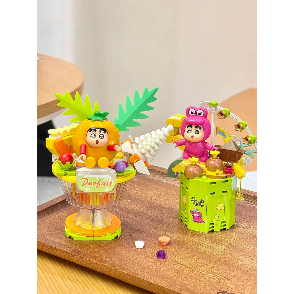 台灣賣家 現貨 蠟筆小新好好吃系列積木玩具 蠟筆小新小餅乾 蠟筆小新玩具 小白的棉花糖 橘子口味冰淇淋 快速出貨喔~~-細節圖7