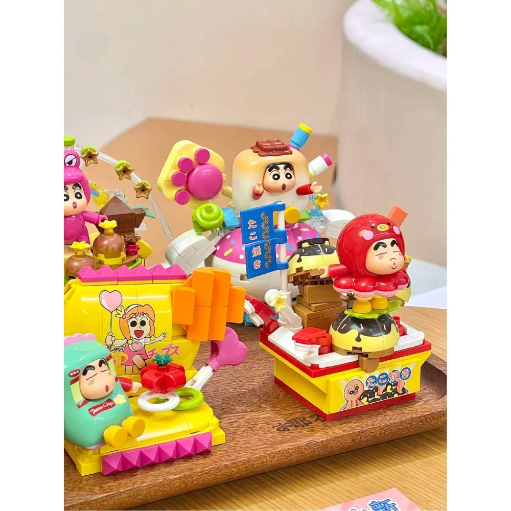 台灣賣家 現貨 蠟筆小新好好吃系列積木玩具 蠟筆小新小餅乾 蠟筆小新玩具 小白的棉花糖 橘子口味冰淇淋 快速出貨喔~~-細節圖8